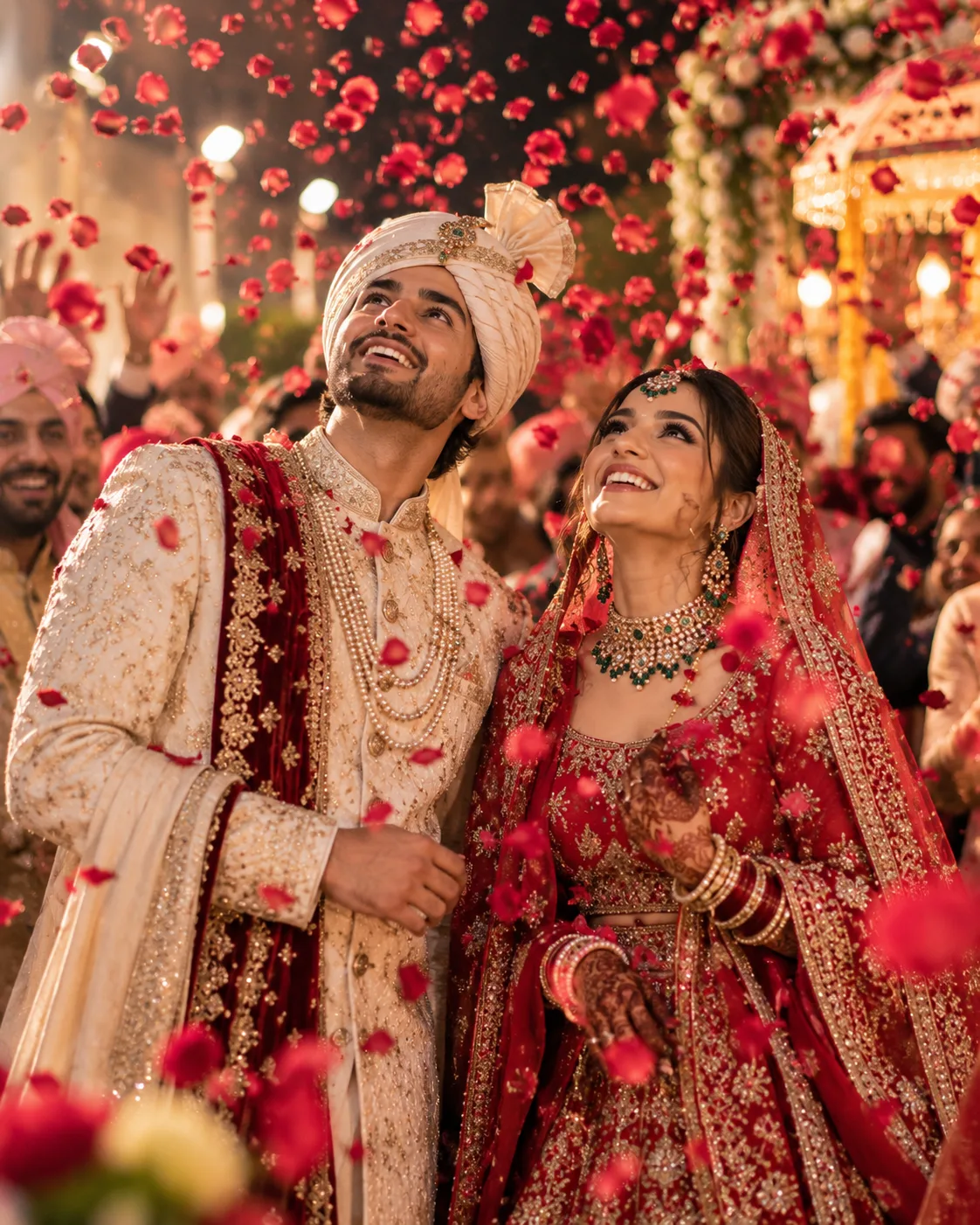 Baraat Couple AI Prompt - Portraits AI Prompt for Midjourney, ChatGPT & Gemini