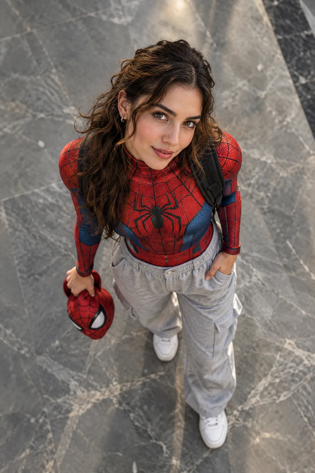 Spider-Man Overhead Portrait AI Prompt - Portraits AI Prompt for Midjourney, ChatGPT & Gemini