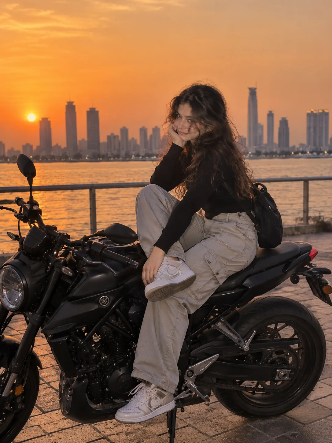 Tropical Motorcycle Girl AI Prompt - Portraits AI Prompt for Midjourney, ChatGPT & Gemini